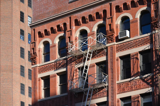 Typical architecture of downtown in Manhattan, New York City, United States