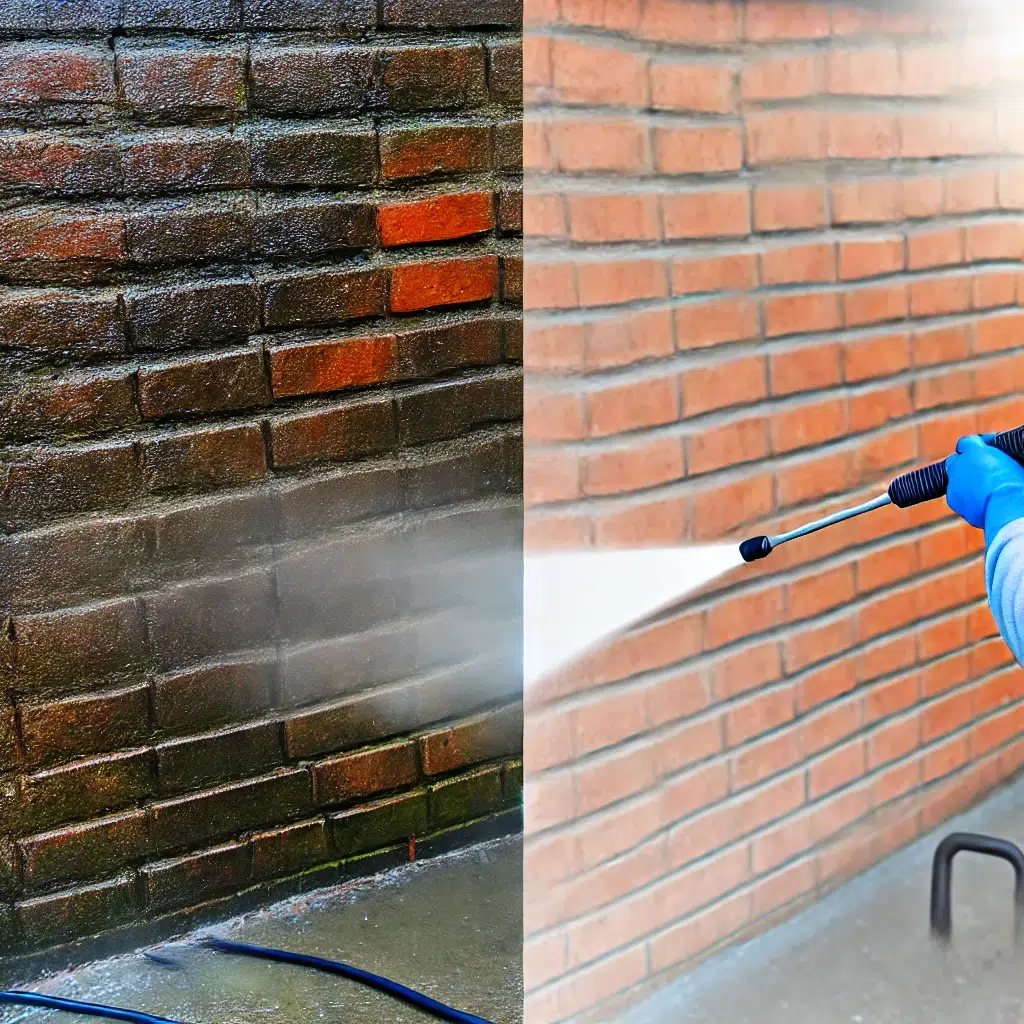 Chemical-Free Brick Cleaning